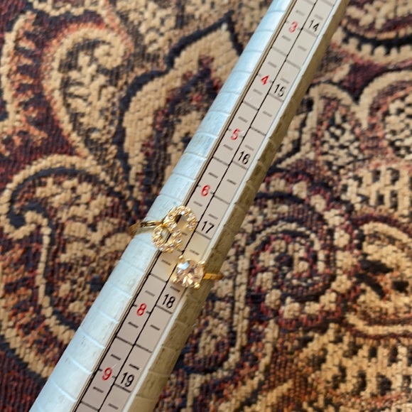 Initial S D A letter Ring Gold plated size 7 and 8 - Picture 12 of 12